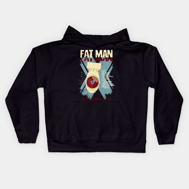 Fat Man Bomb Kids Hoodie by Insomnia_Project